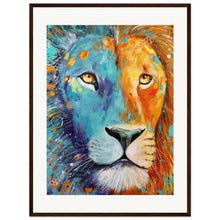 Load image into Gallery viewer, Lionheart Wooden Framed Print