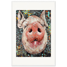 Load image into Gallery viewer, Oink Until Your Hearts Content Print Wooden Framed