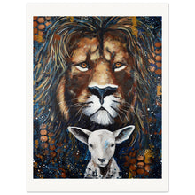 Load image into Gallery viewer, Lion And Lamb Museum-Quality Matte Paper