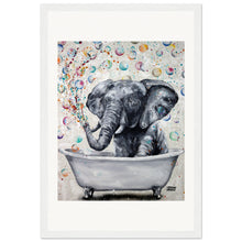Load image into Gallery viewer, Blowing Bubbles Wooden Framed Print