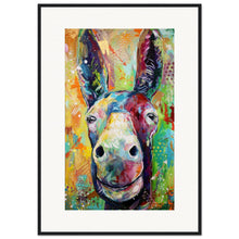 Load image into Gallery viewer, Two Jackasses Staring At Each Other Wooden Framed Print