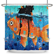 Load image into Gallery viewer, I Wanna Be A Shark Shower Curtain