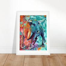 Load image into Gallery viewer, No Bull Print Wooden Framed