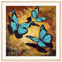 Load image into Gallery viewer, Fluttering Forward Wooden Framed Print