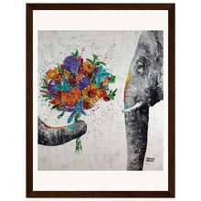 Load image into Gallery viewer, Dont Eat My Flowers Again Wooden Framed Print