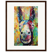 Load image into Gallery viewer, Two Jackasses Staring At Each Other Wooden Framed Print