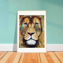 Load image into Gallery viewer, Blue Eyes Wooden Framed Print