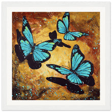 Load image into Gallery viewer, Fluttering Forward Wooden Framed Print
