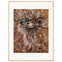 Load image into Gallery viewer, Emu King Wooden Framed Print