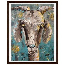 Load image into Gallery viewer, Pretty Cool For A Goat Wooden Framed Print