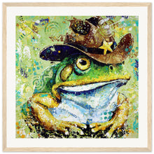 Load image into Gallery viewer, There is a new Sheriff In Town Wooden Framed Print