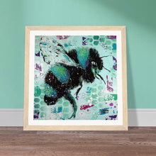 Load image into Gallery viewer, If you were a Bee you would see like me Print Wooden Framed