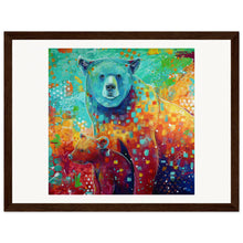 Load image into Gallery viewer, Mama And Baby Bear Print Wooden Framed