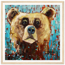 Load image into Gallery viewer, Bear 3/3 Wooden Framed Print