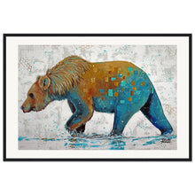 Load image into Gallery viewer, Blue Bottom Museum-Quality Matte Wooden Framed