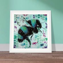 Load image into Gallery viewer, If you were a Bee you would see like me Print Wooden Framed