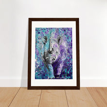 Load image into Gallery viewer, Rhinos Can Do Whatever They Want Print Wooden Framed