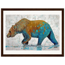 Load image into Gallery viewer, Blue Bottom Museum-Quality Matte Wooden Framed