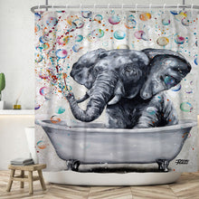 Load image into Gallery viewer, Blowing Bubbles Shower Curtain
