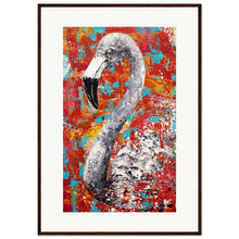 Load image into Gallery viewer, Red Flamingo Wooden Framed Print