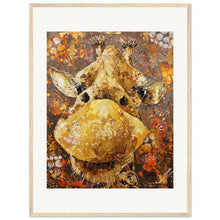 Load image into Gallery viewer, Long Neck, Long Lashes Museum-Quality Wooden Framed Print