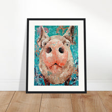 Load image into Gallery viewer, This Little Piggy Print Wooden Framed