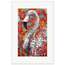 Load image into Gallery viewer, Red Flamingo Wooden Framed Print