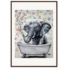 Load image into Gallery viewer, Blowing Bubbles Wooden Framed Print