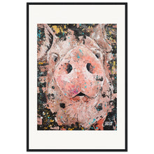 Load image into Gallery viewer, Piggy Smalls Print Wooden Framed
