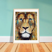 Load image into Gallery viewer, Blue Eyes Wooden Framed Print