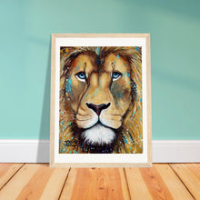 Load image into Gallery viewer, Blue Eyes Wooden Framed Print