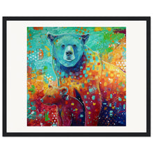 Load image into Gallery viewer, Mama And Baby Bear Print Wooden Framed