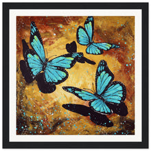 Load image into Gallery viewer, Fluttering Forward Wooden Framed Print