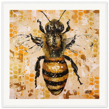 Load image into Gallery viewer, Honey And Gold Wooden Framed Print