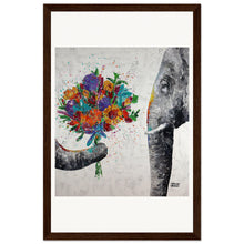 Load image into Gallery viewer, Dont Eat My Flowers Again Wooden Framed Print