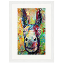 Load image into Gallery viewer, Two Jackasses Staring At Each Other Wooden Framed Print