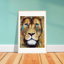 Load image into Gallery viewer, Blue Eyes Wooden Framed Print