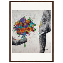 Load image into Gallery viewer, Dont Eat My Flowers Again Wooden Framed Print
