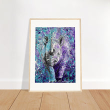 Load image into Gallery viewer, Rhinos Can Do Whatever They Want Print Wooden Framed