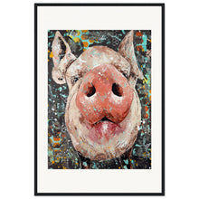 Load image into Gallery viewer, Oink Until Your Hearts Content Print Wooden Framed