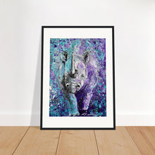 Load image into Gallery viewer, Rhinos Can Do Whatever They Want Print Wooden Framed