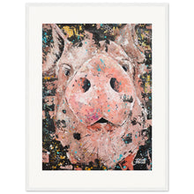 Load image into Gallery viewer, Piggy Smalls Print Wooden Framed