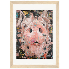 Load image into Gallery viewer, Piggy Smalls Print Wooden Framed