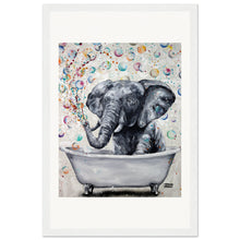Load image into Gallery viewer, Blowing Bubbles Wooden Framed Print