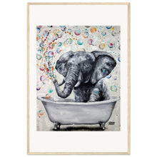 Load image into Gallery viewer, Blowing Bubbles Wooden Framed Print