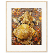 Load image into Gallery viewer, Long Neck, Long Lashes Museum-Quality Wooden Framed Print