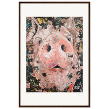 Load image into Gallery viewer, Piggy Smalls Print Wooden Framed