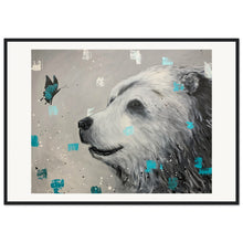 Load image into Gallery viewer, Bear and Butterfly Print Wooden Framed