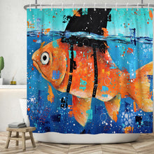 Load image into Gallery viewer, I Wanna Be A Shark Shower Curtain