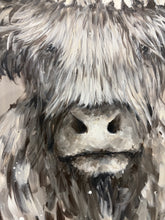 Load image into Gallery viewer, Flower Girl Highland Cow Original